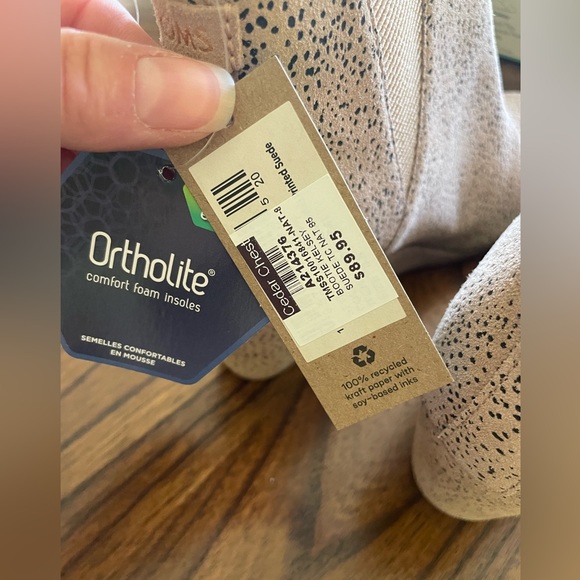 Tom’s suede Kelsey ankle boot wedge - Picture 5 of 6